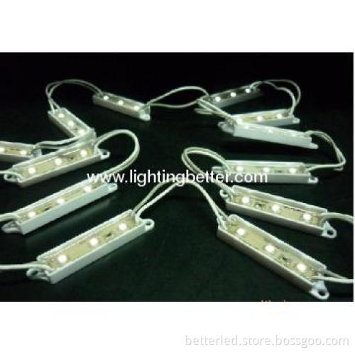 RGB ad box DC12V LED 3leds module with plastic cover,BETTER